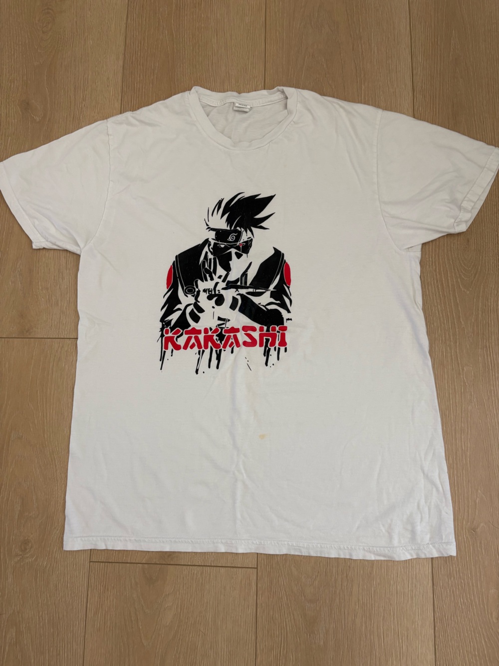 White Kakashi Graphic Short-Sleeve Men’s Tee